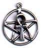 Ankh Pentacle 3/4 inch across