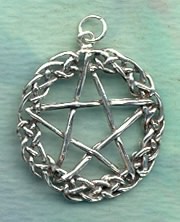 Celtic Weave Pentacle 1 1/8 inches across
