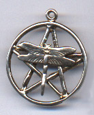 Dragonfly Pentacle 3/4 inch across