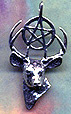 Horned God Pentacle 1 1/2 inches tall