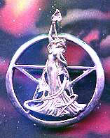 Lady of the Lake Goddess Pentacle 2 inches tall