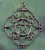 Large Filigree Pentacle 2 inches across