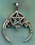 Raven Claw Pentacle 1 inch wide 1 1/4 inch high