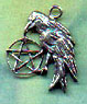 Raven Pentacle 1 inch tall