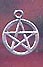 Small Pentacle Charm 1/2 inch across
