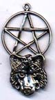 Wolf Pentacle 1 3/4 inches tall
